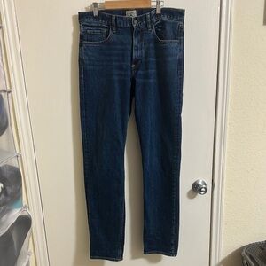 EUC Faherty Dark Wash Straight Leg Denim Jeans 30x32